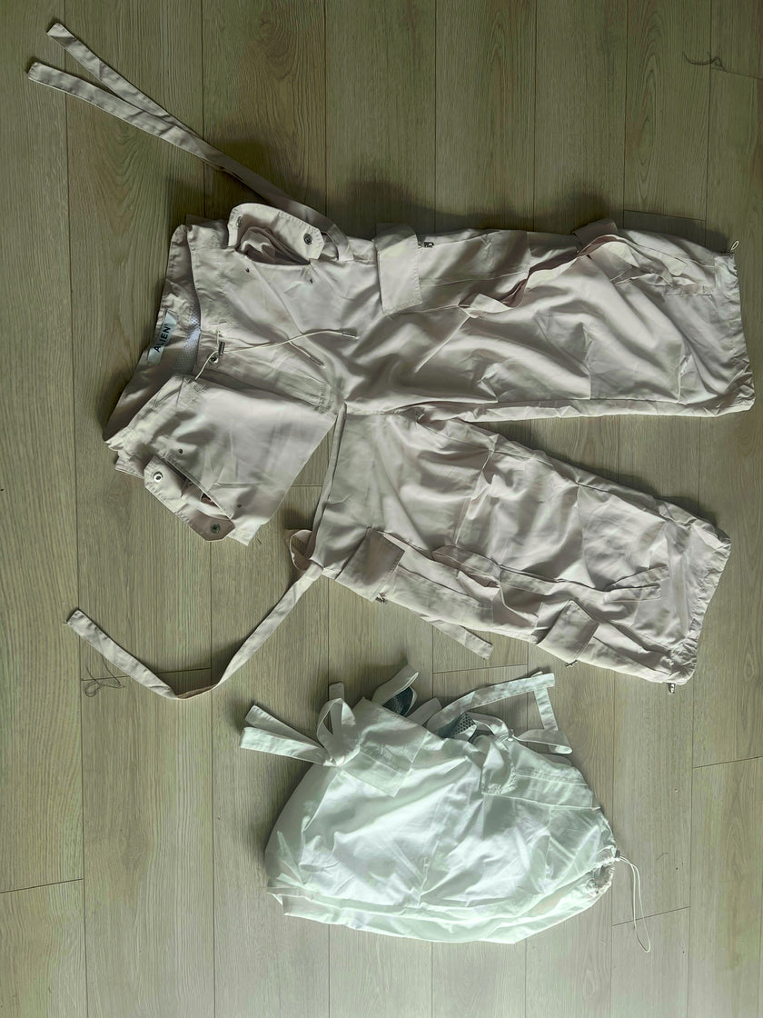 Paraşüt etek/bolero pudra(♻️)