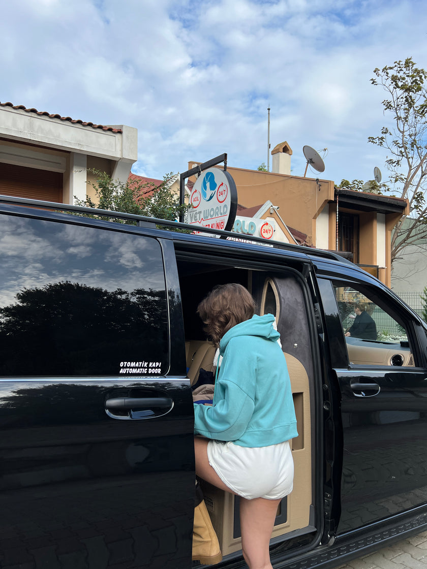 Turkuaz Şardonlu Hoodie