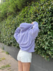 Lila Örme Hoodie
