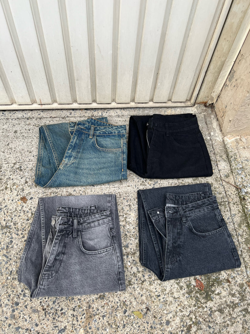 Antrasit Baggy Jean(milli kalıp)