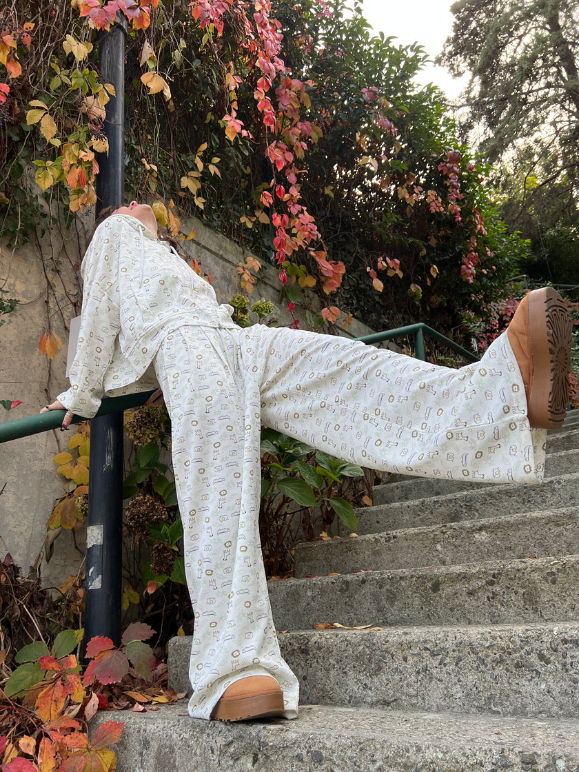 Desenli Eşofman Takımı