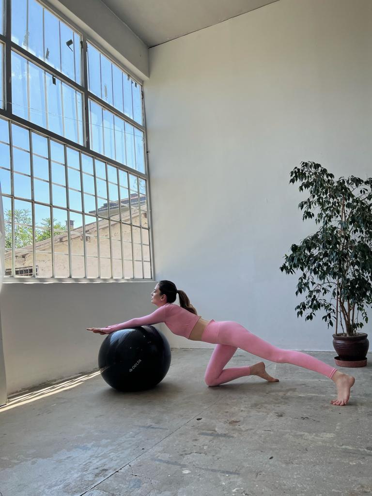 Uzun Kollu Tayt Takım (pembe)