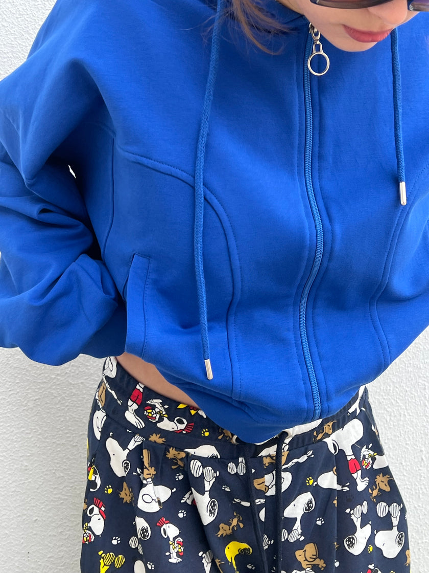 Sax şardonlu Hoodie