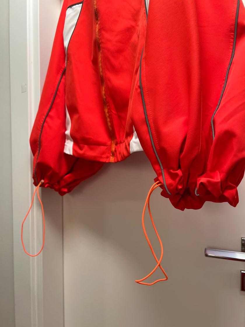 Turuncu omuz askılı Ceket