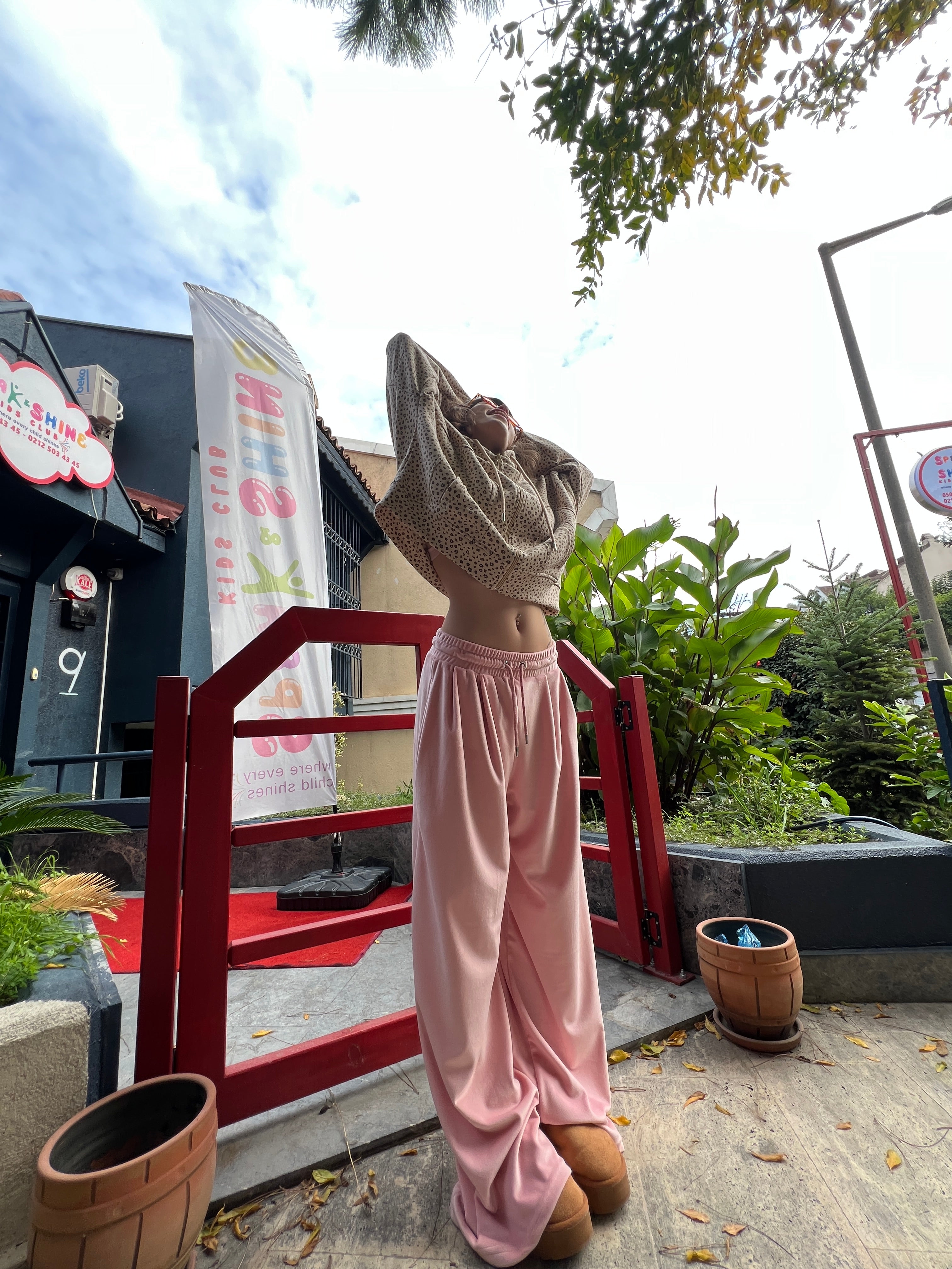 Kadife Pileli Eşoftolon (pembe)