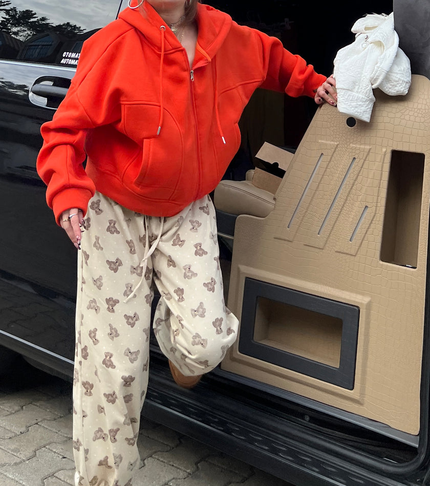 Turuncu Şardonlu Hoodie