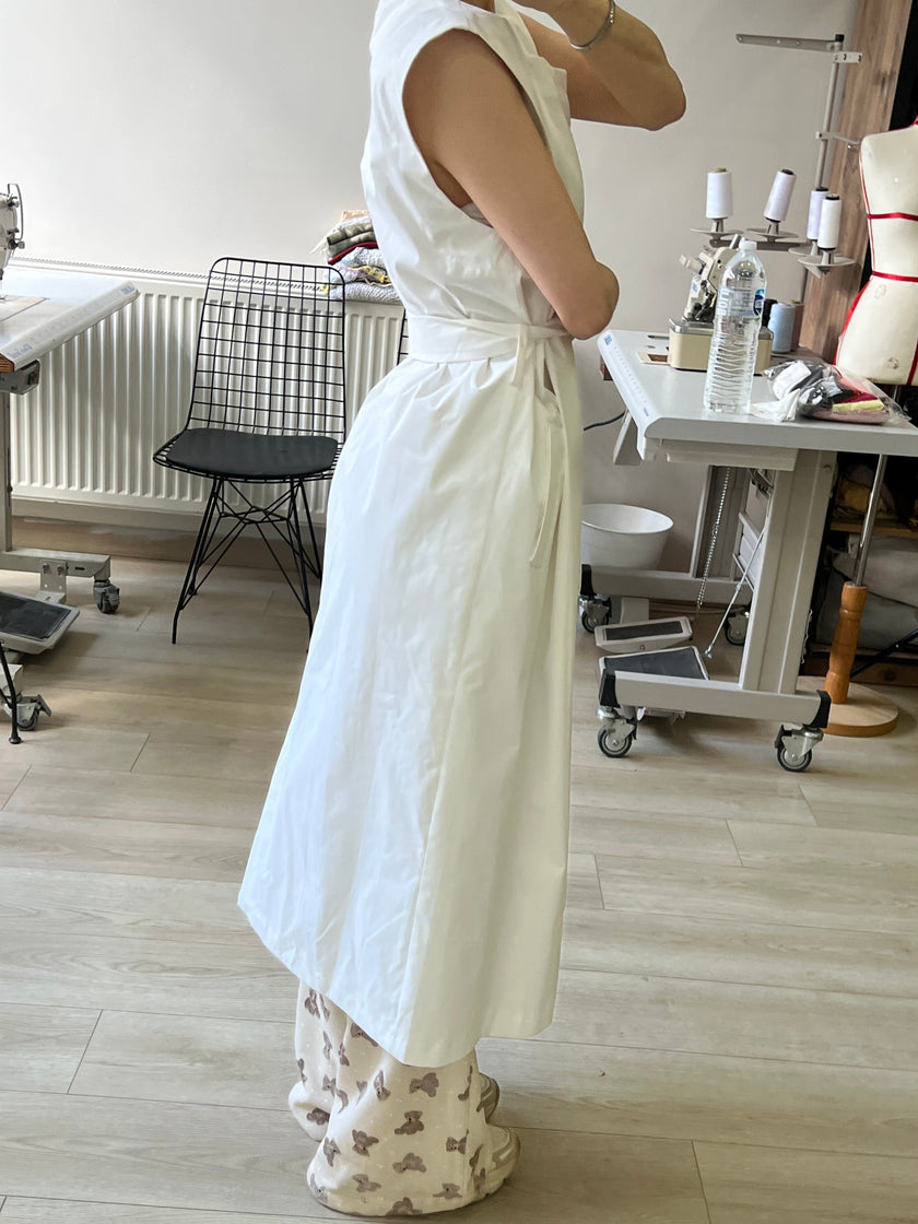 Saten astarlı Uzun yelek