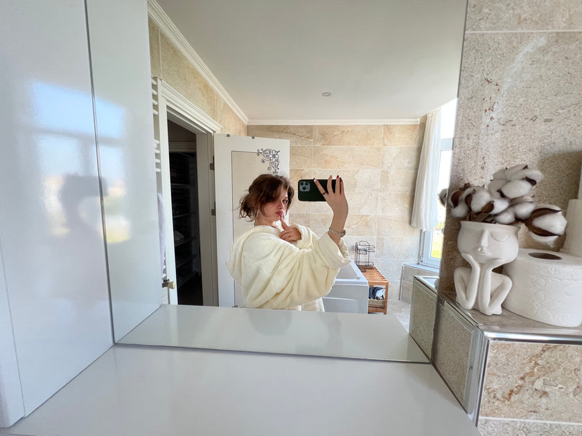 Çift Taraflı Giyilebilir Battaniye(krem)