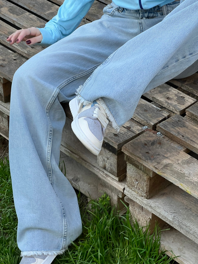 Paça Detay Wide Leg Jean