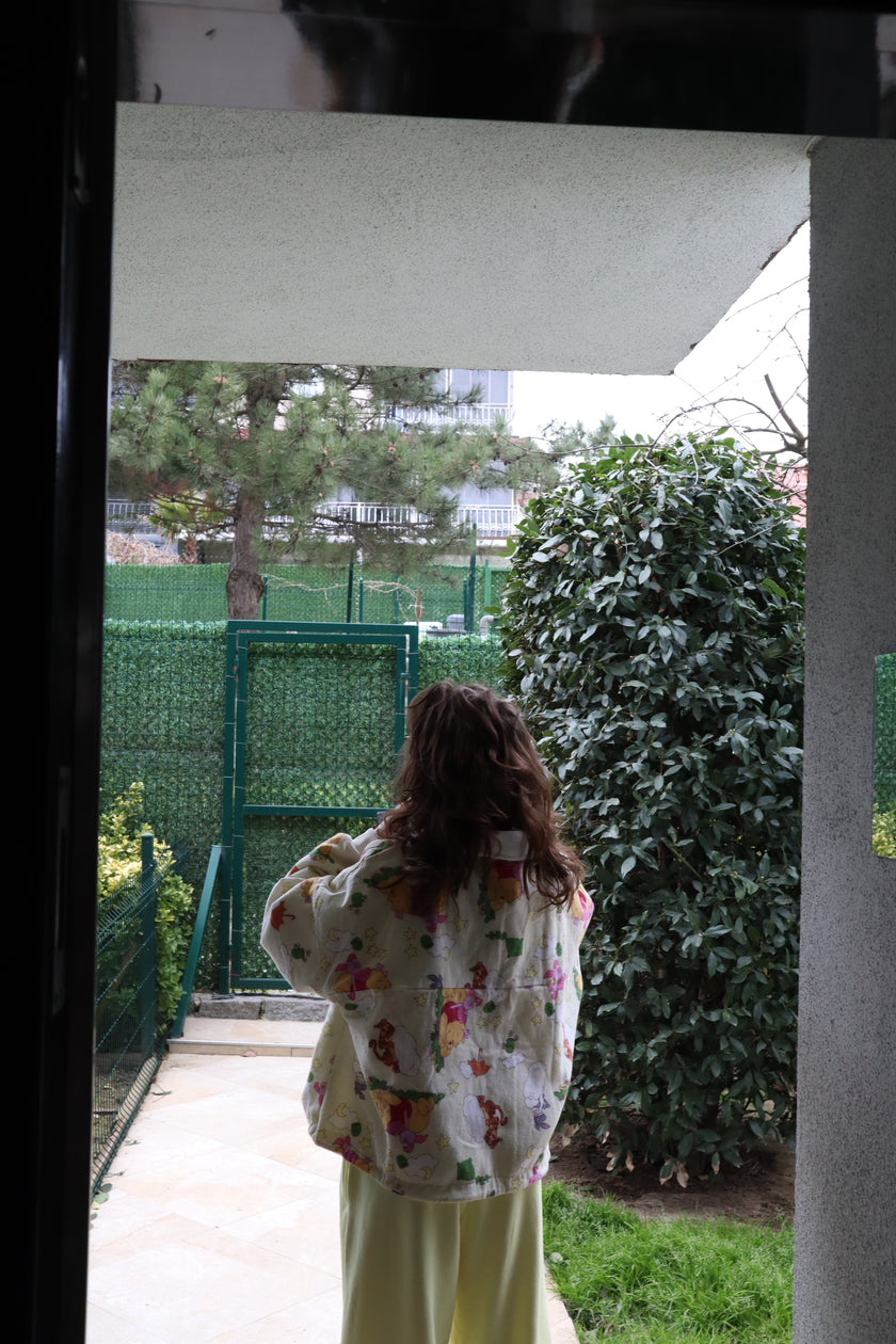 Çift taraflı Poohoodie(butter yellow)