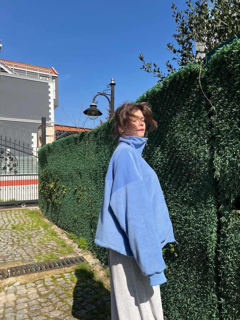 Çift Taraflı Poohoodie(mavi)