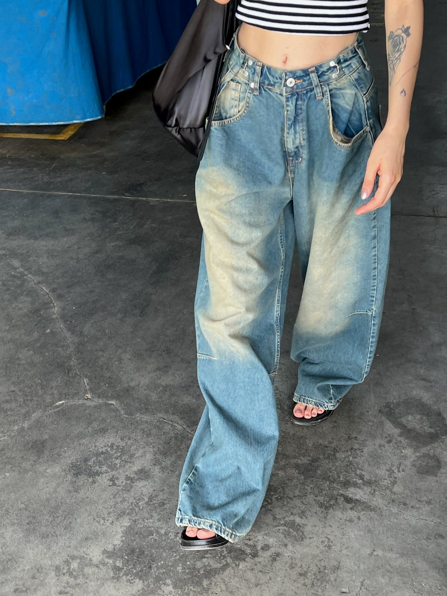 Kopça Tokalı Baggy Pants