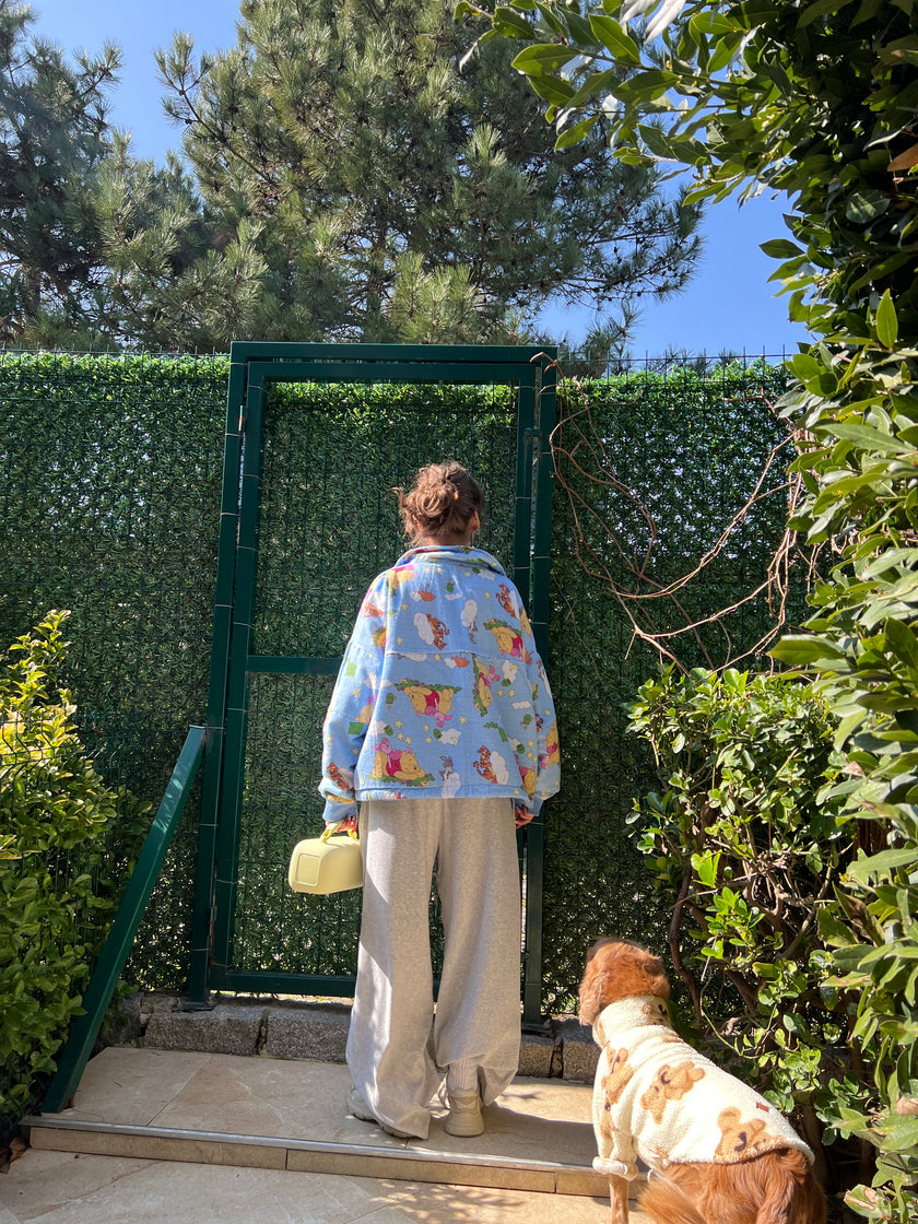 Çift Taraflı Poohoodie(mavi)