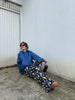 Sisli Mavi Hoodie