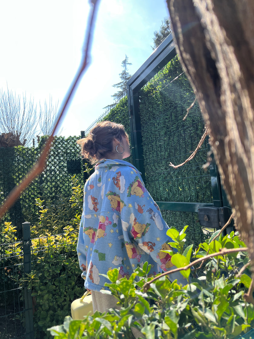 Çift Taraflı Poohoodie(mavi)