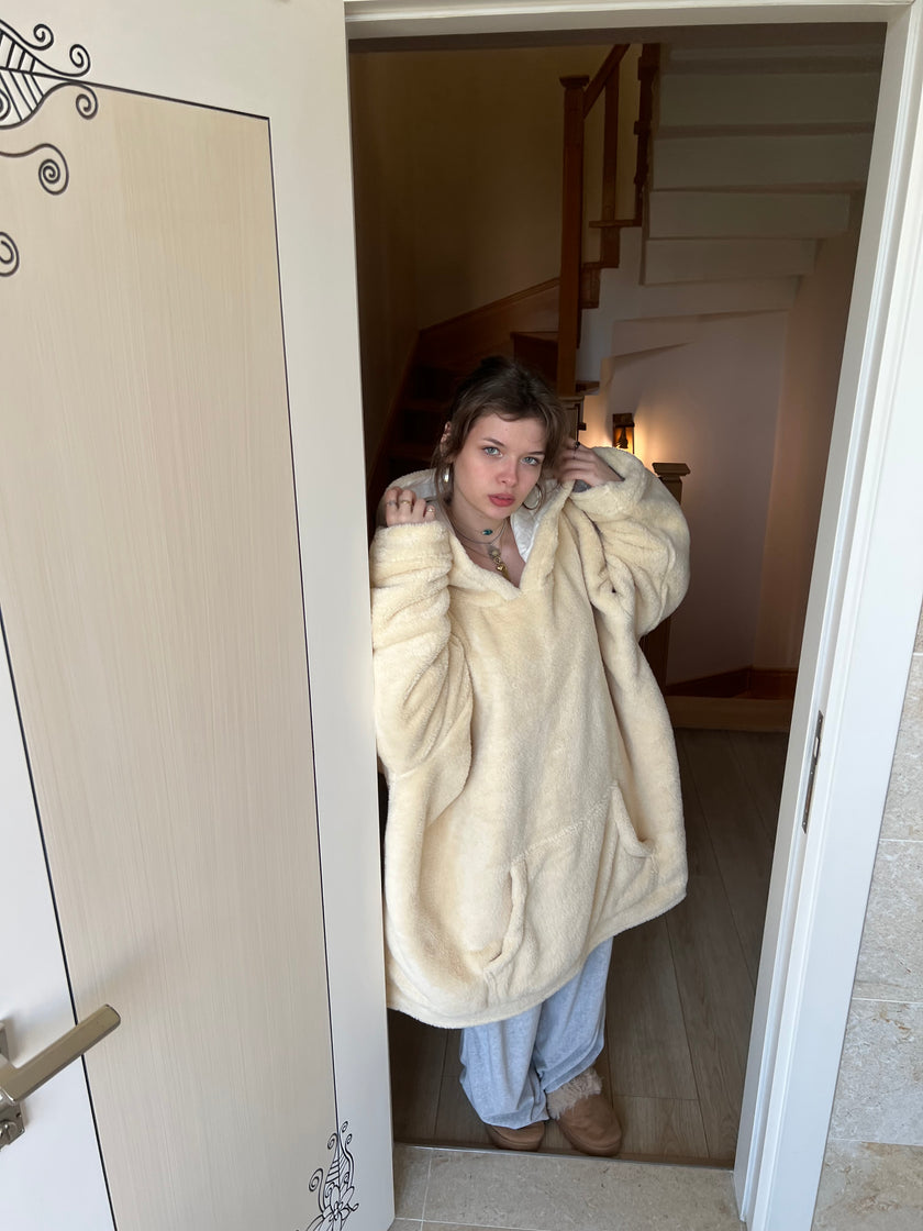 Çift taraflı Giyilebilir Battaniye(Bisküvi)