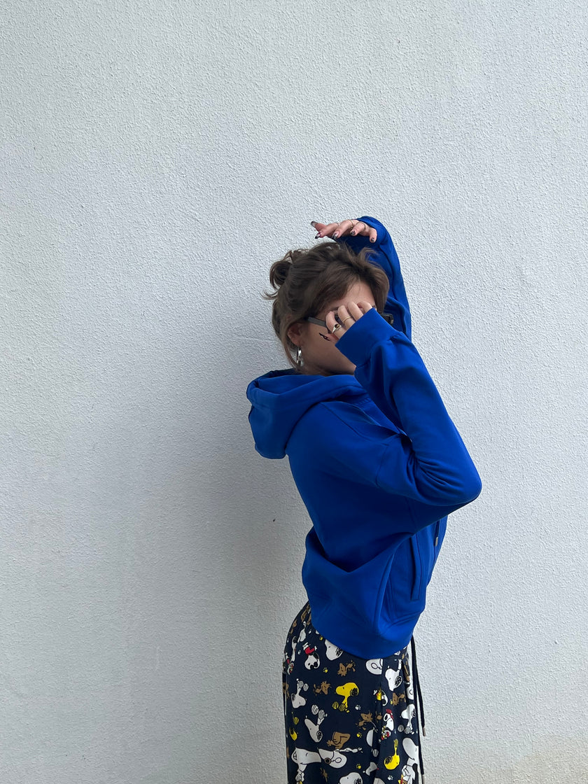 Sax şardonlu Hoodie