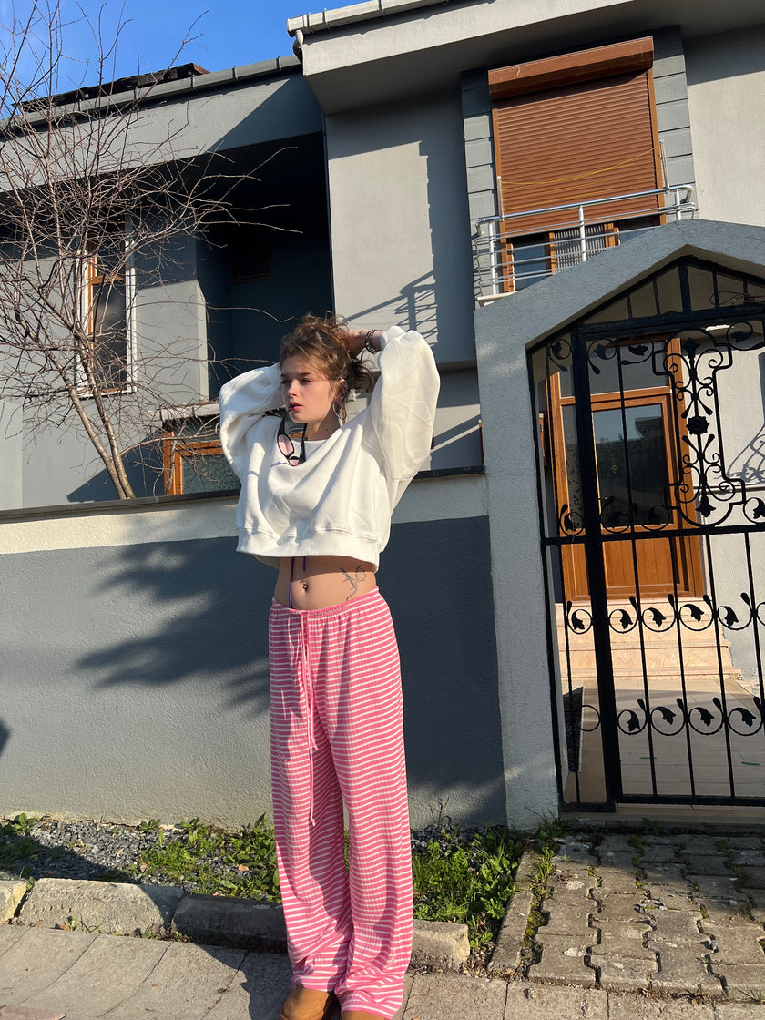 Pijtolon Soleil Çizgili(pink)