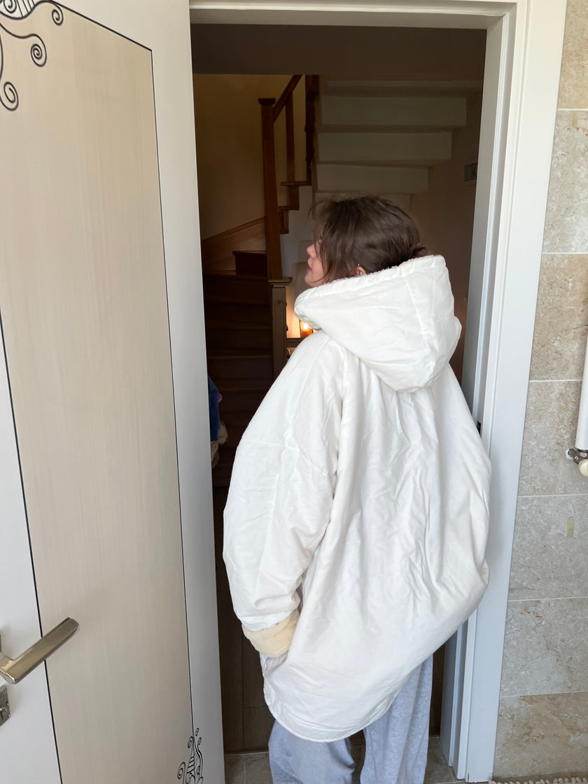 Çift taraflı Giyilebilir Battaniye(Bisküvi)