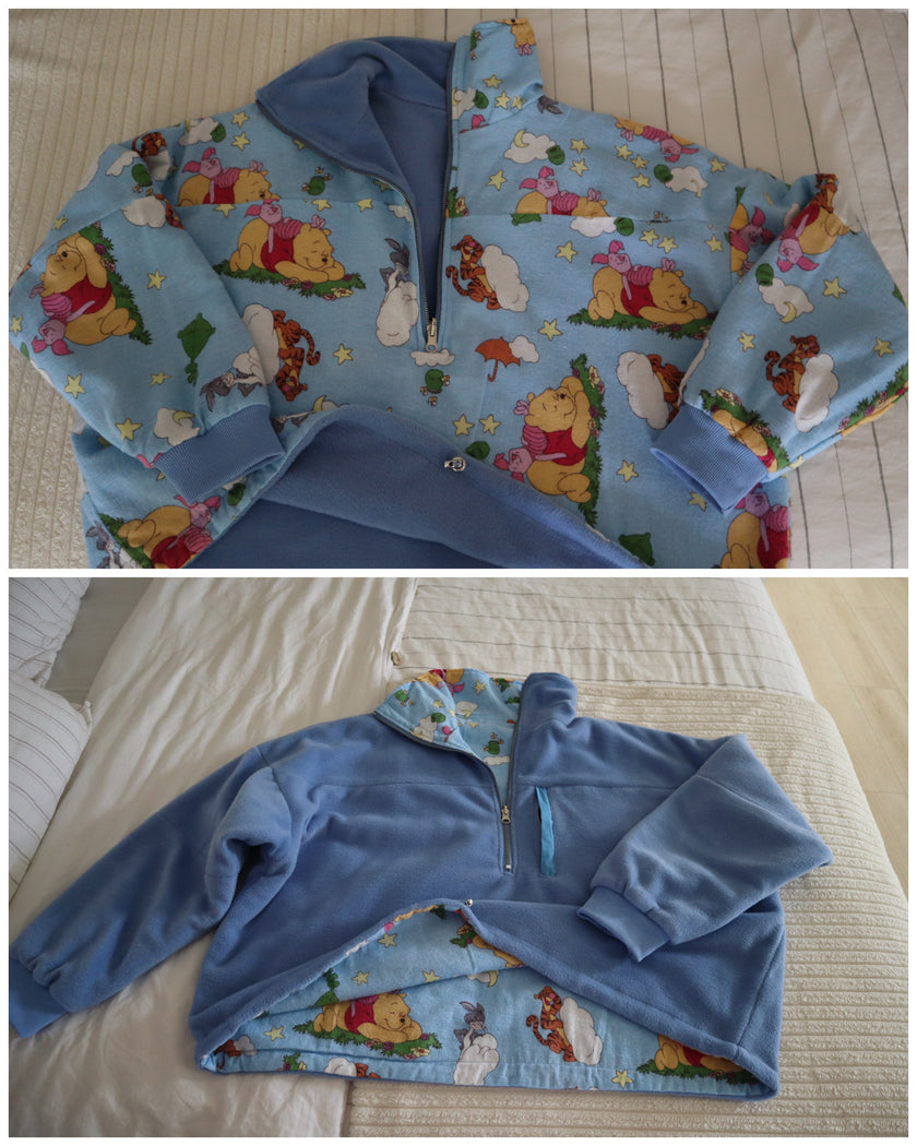 Çift Taraflı Poohoodie(mavi)