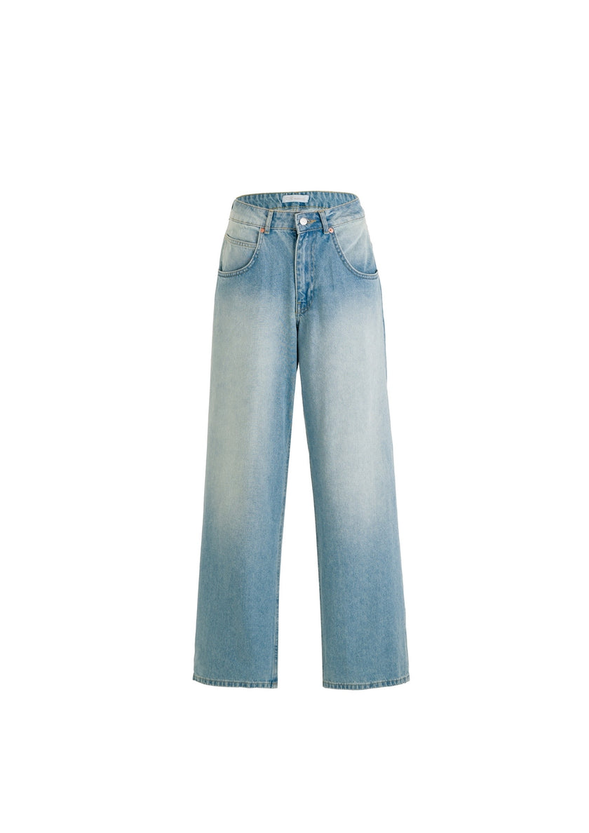 Denim washed baggy Jean