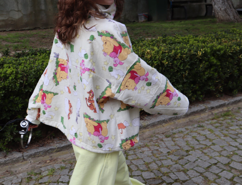 Çift taraflı Poohoodie(butter yellow)