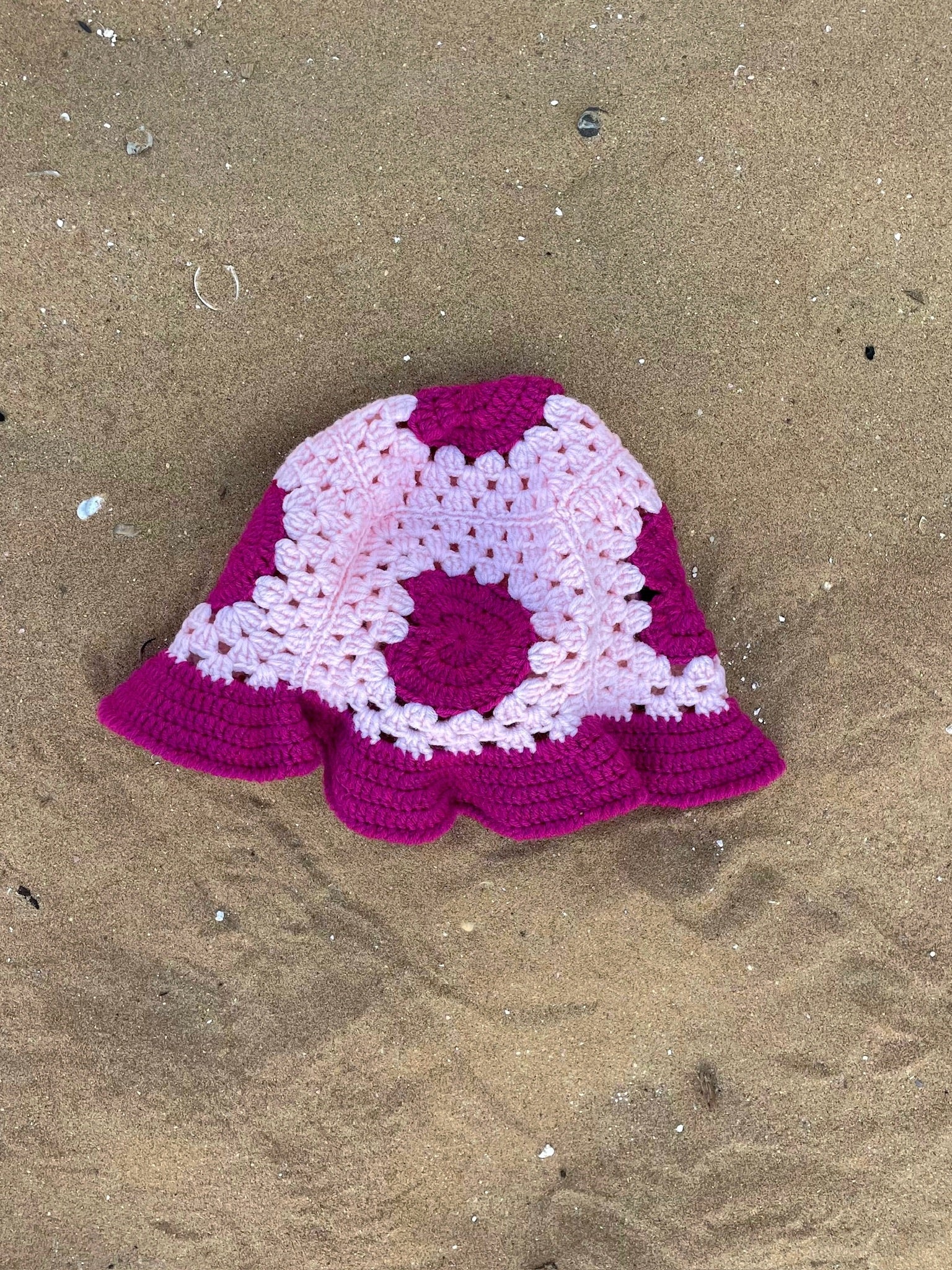 Crochet Bucket (lila)