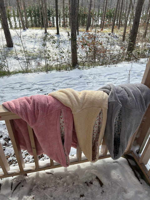 Çift taraflı MışılPuff (çiçek desen)