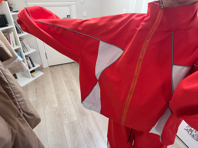 Turuncu omuz askılı Ceket