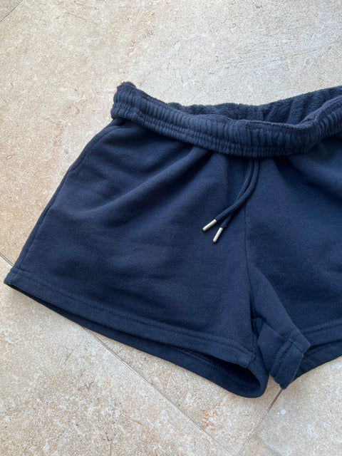 Lacivert şardonlu Şort