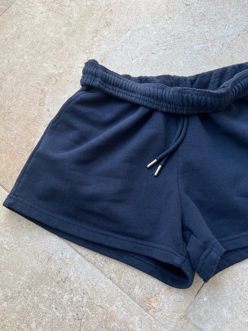 Lacivert şardonlu Şort