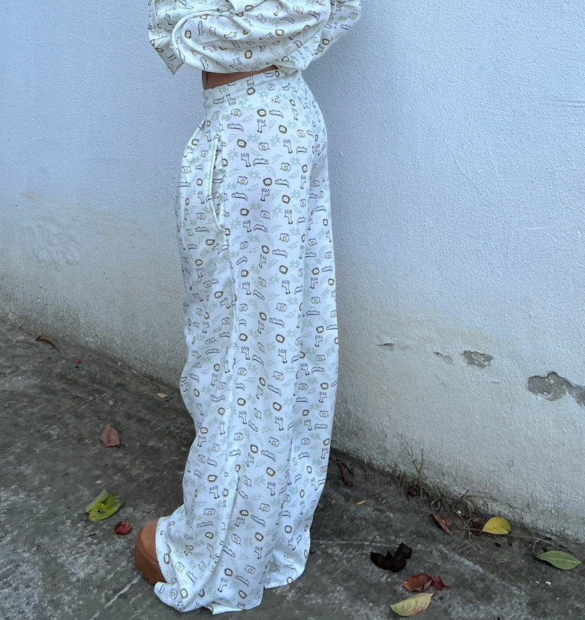 Desenli Eşofman Takımı