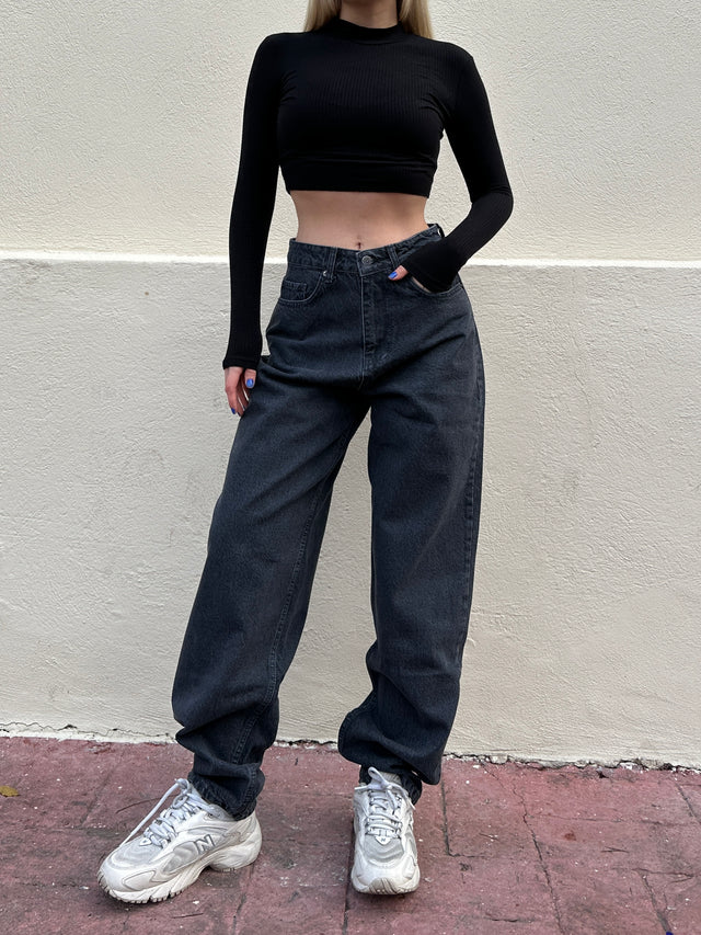 Antrasit Baggy Jean(milli kalıp)