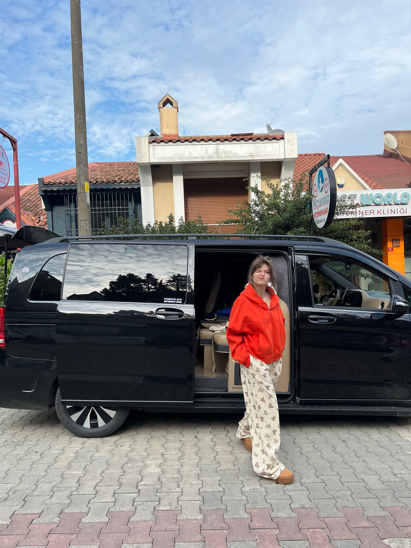 Turuncu Şardonlu Hoodie