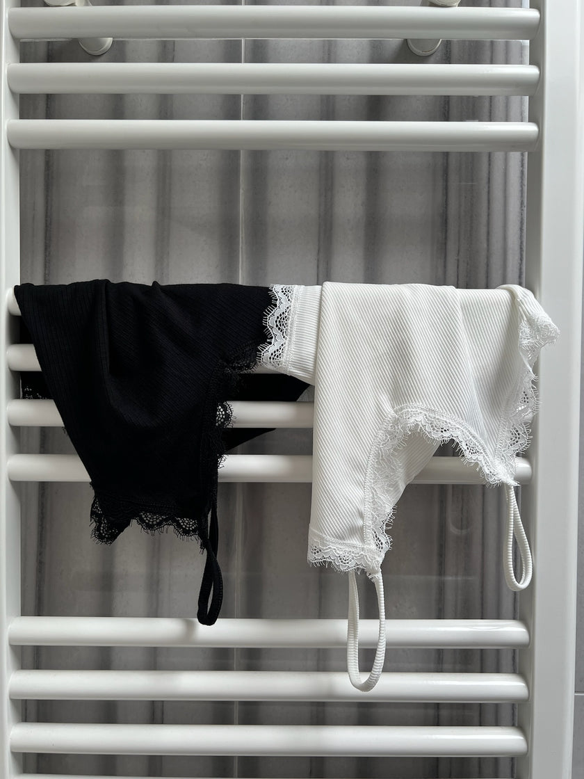 Güpürlü Atlet (ekru,siyah)