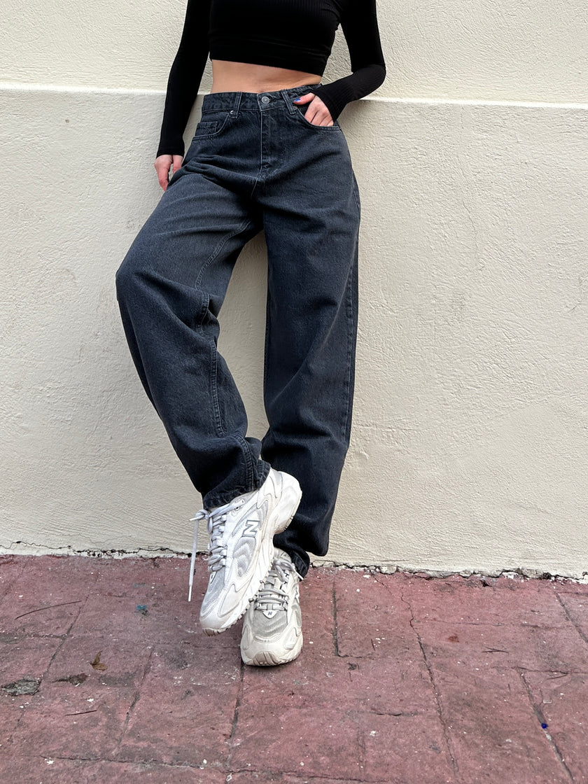 Antrasit Baggy Jean(milli kalıp)