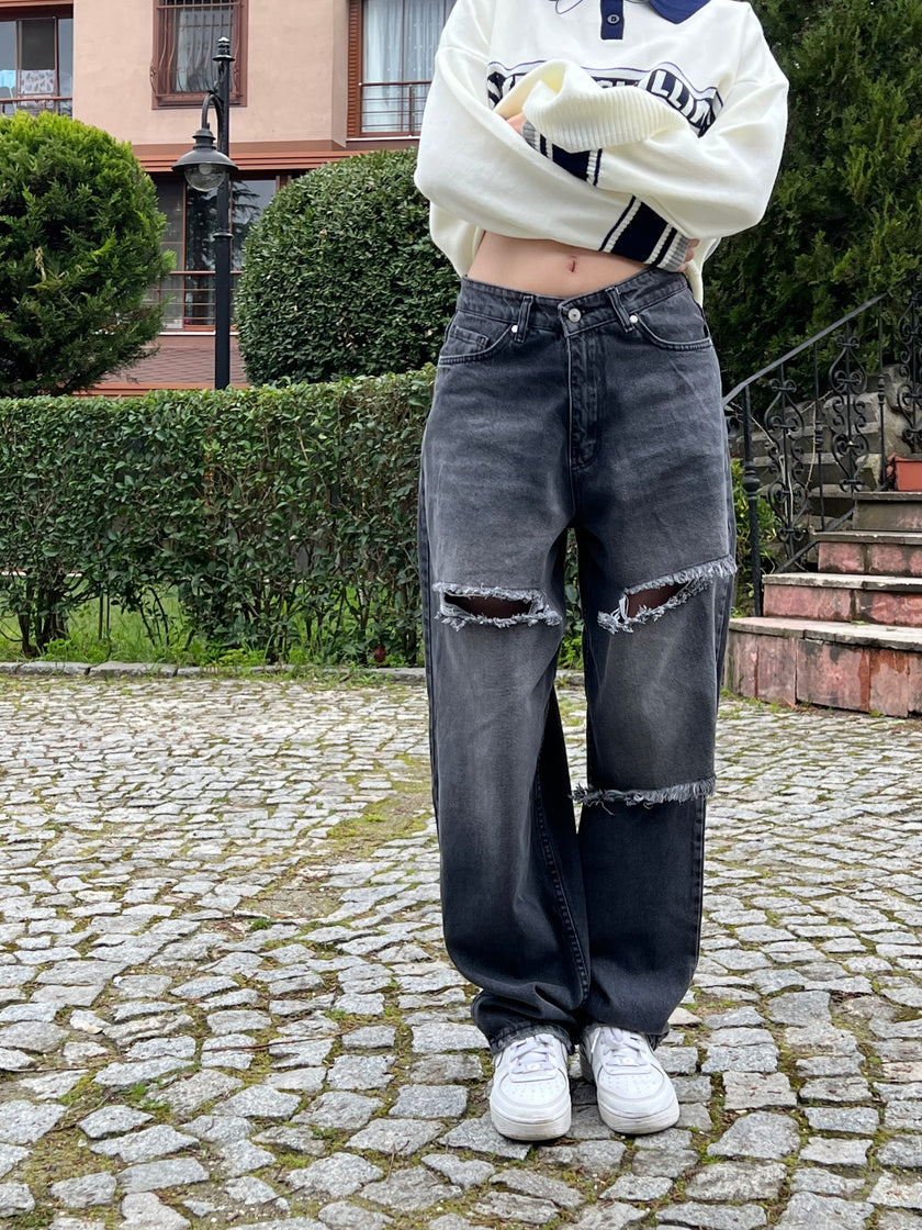 Lazerli Füme Baggy (milli kalıp)