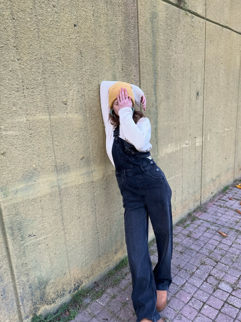 Denim Salopet (siyah)