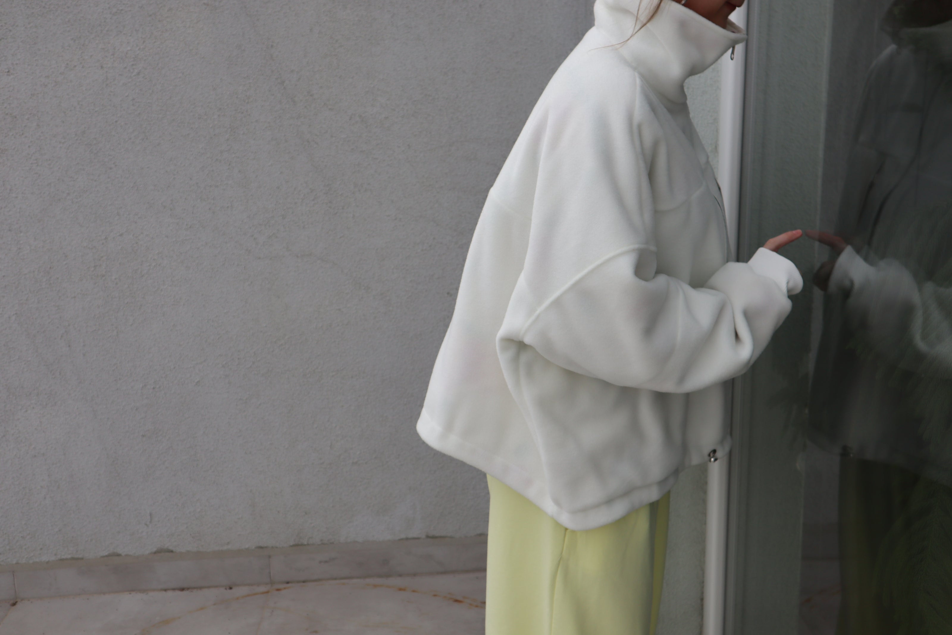Çift taraflı Poohoodie(butter yellow)