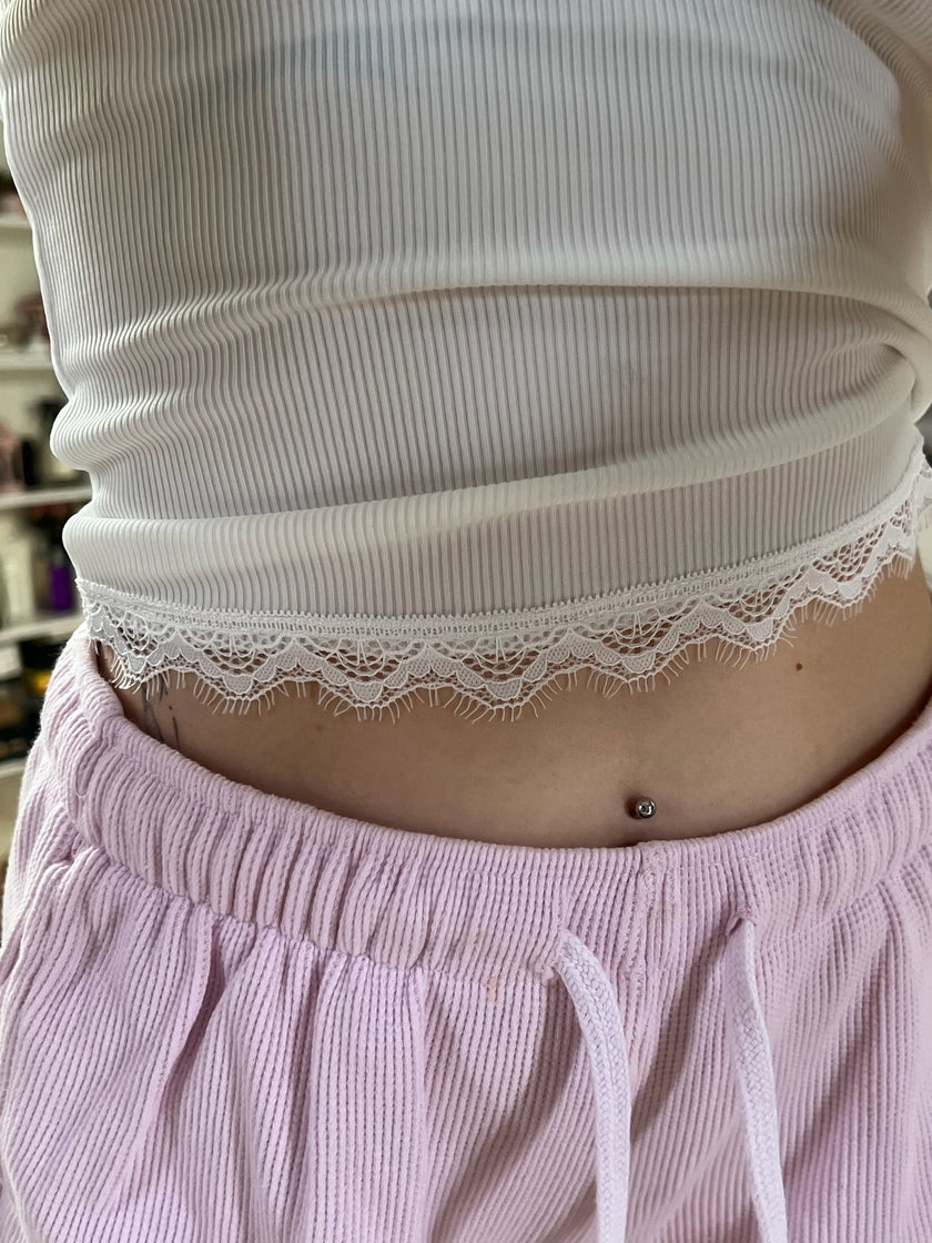 Güpürlü Atlet (ekru,siyah)