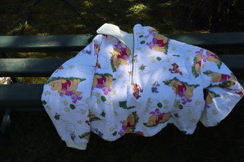 Çift taraflı Poohoodie(beyaz)