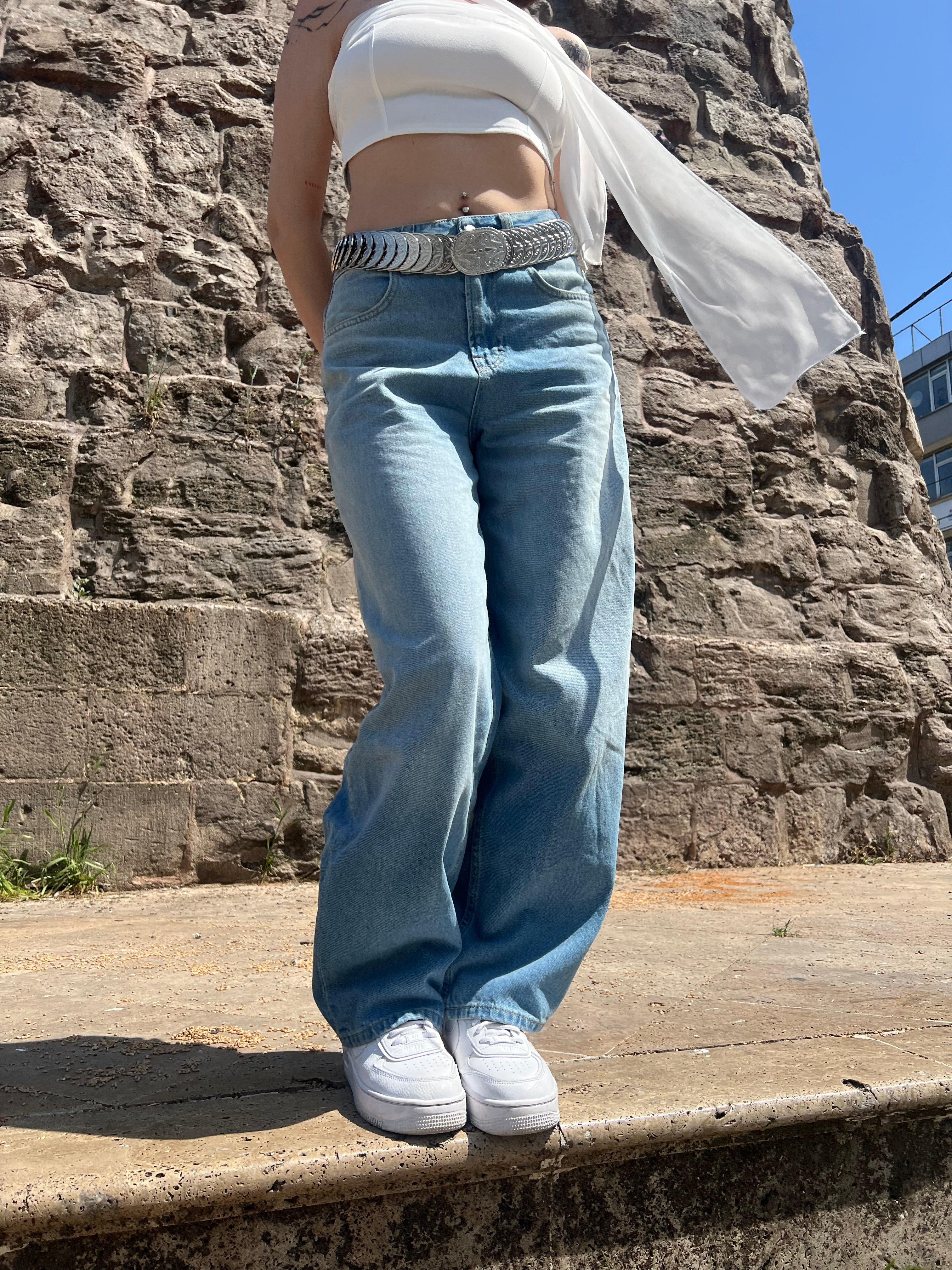 Baby Blue Baggy Jeans