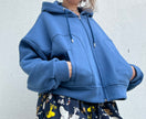 Sisli Mavi Hoodie