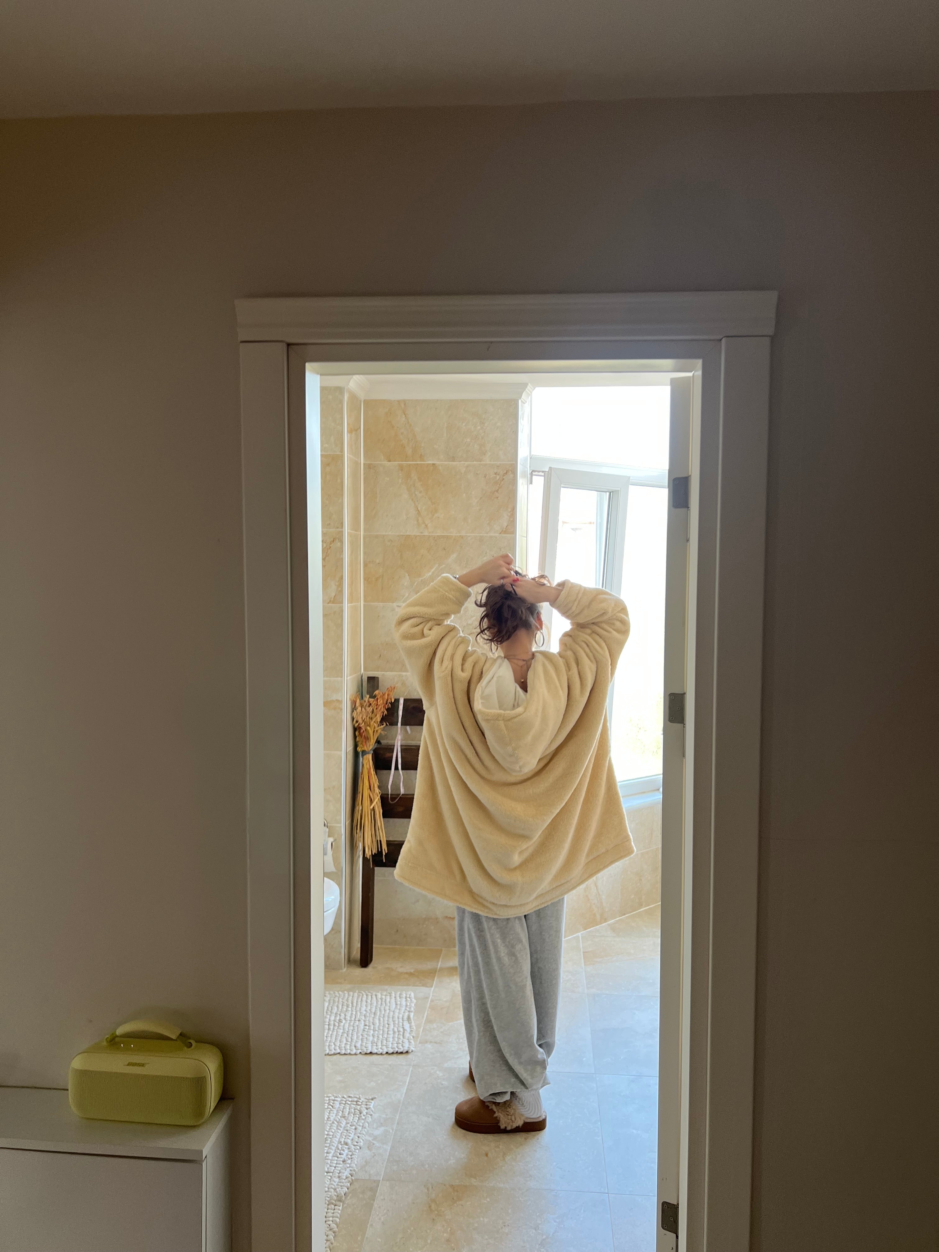 Çift taraflı Giyilebilir Battaniye(Bisküvi)