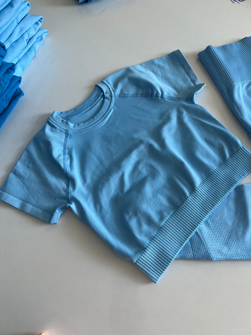 Seamless Tayt Takım (bebe mavisi)