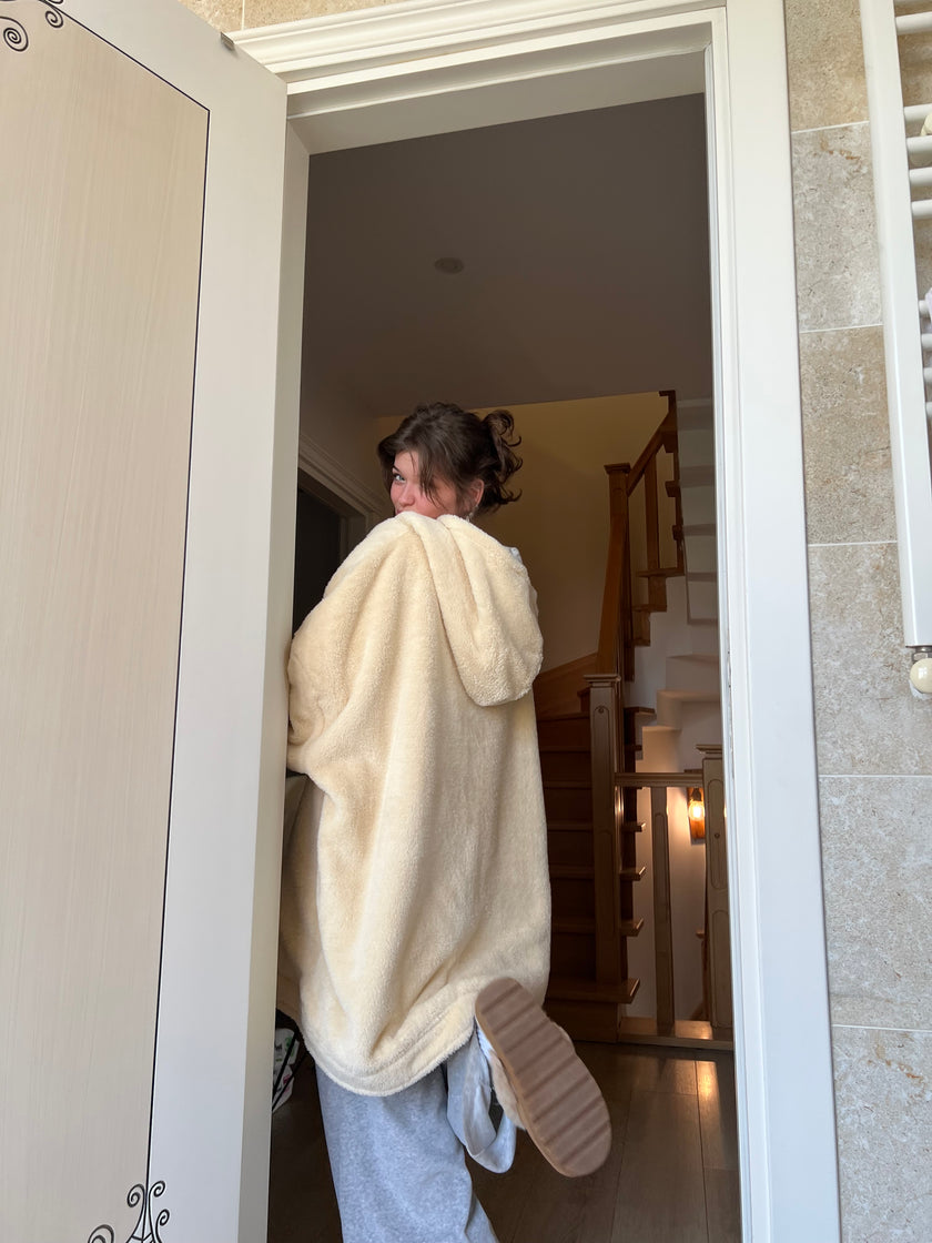 Çift taraflı Giyilebilir Battaniye(Bisküvi)