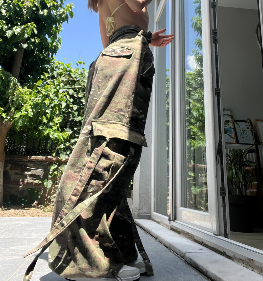 Kamuflaj Kargo Baggy Pants