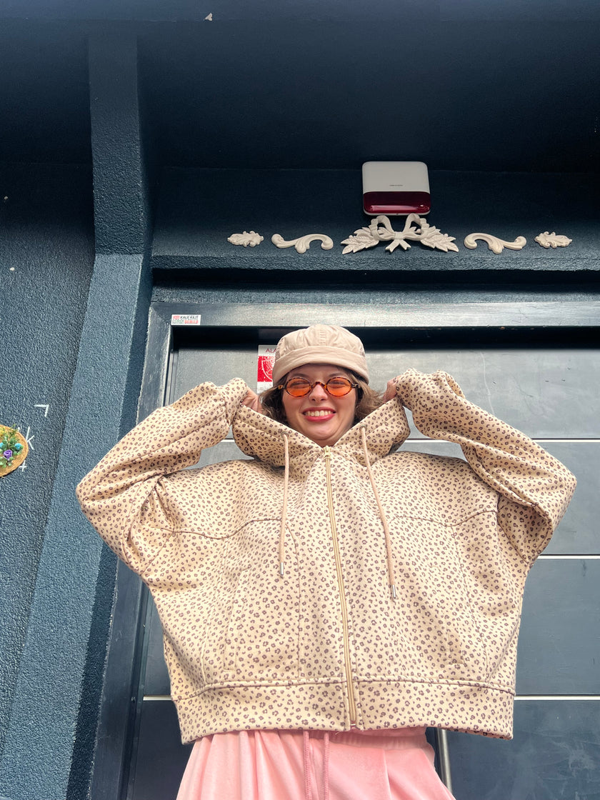Leopar Kalın Hoodie