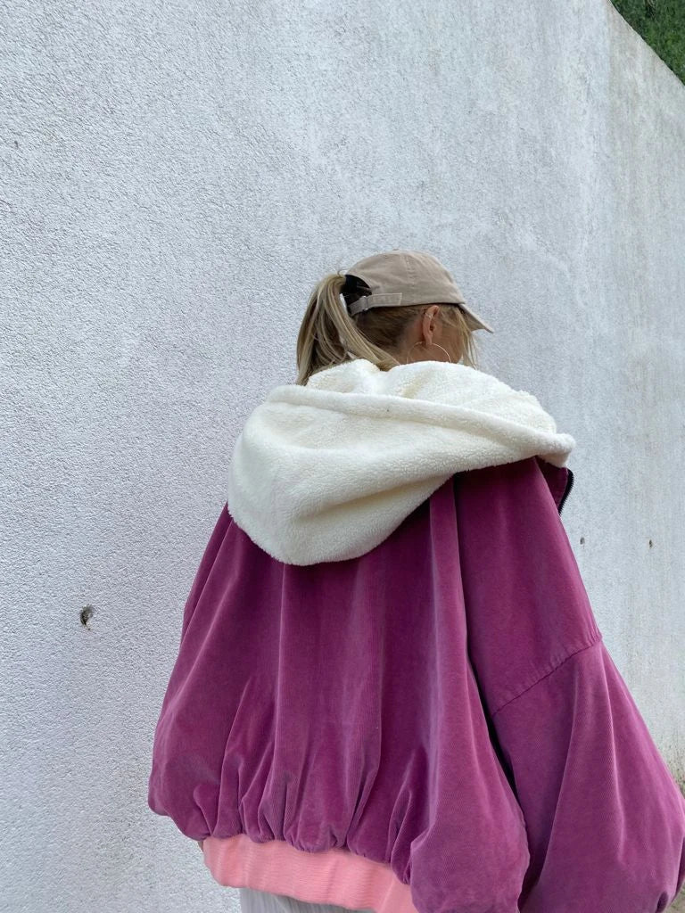 Yarasa Kol Kadife  Marka Mont(gül kurusu)