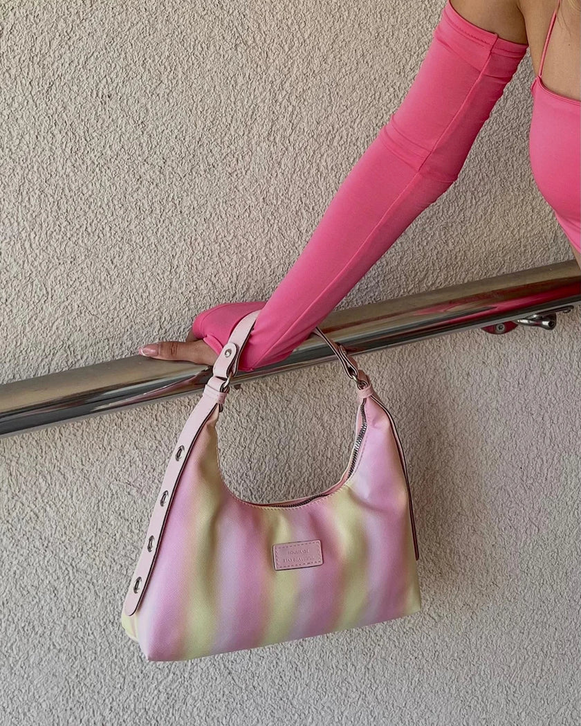 Kol Detaylı Etekli Takım (Pembe)